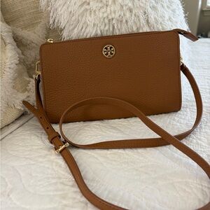 Tory Burch Tan Leather Crossbody Bag